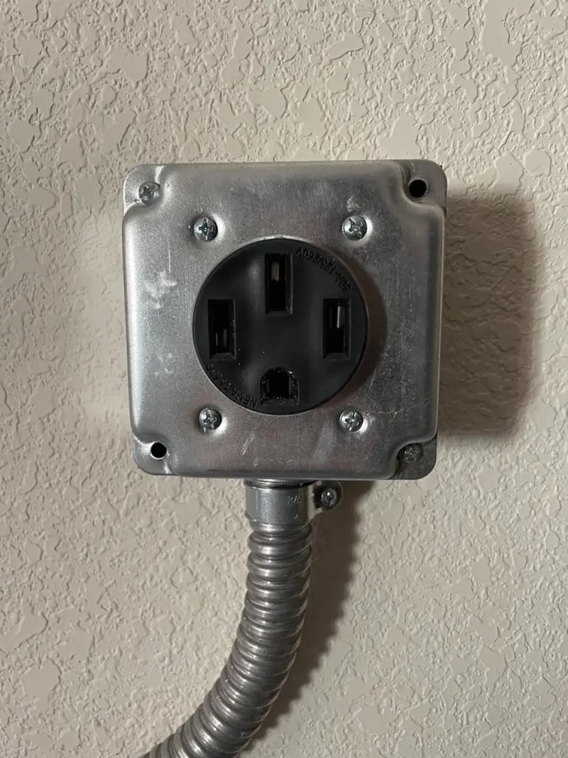 NEMA 14-50 outlet installed for Electrical Panel Upgrade in Vernal