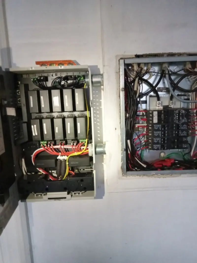 Electrical panel upgrade completed for Security Camera Wiring in Vernal